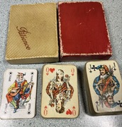 Stara talia kart do gry w skata Zabytek