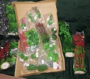 Sztuczne rośliny akwariowe. Duży zestaw 