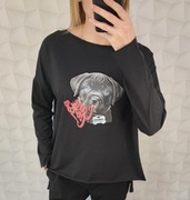 Bluzka Agnes firmy Minouu z aplikacją cane corso z przodu