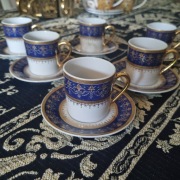 Zestaw 6 filiżanek z porcelany tunezyjskiej