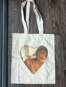 Torba bawełniana torebka tote bag cotton bawełna beżowa taylor swift 