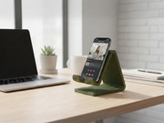 Stojak na Telefon Ryflowany Design Modern Matowy