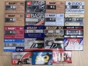 Kasety magnetofonowe BASF TDK Sony Maxell Marantz NOS folia 21 szt