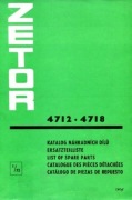 Katalog części zetor 4712 -4718