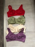 komplet 4 szt  biustonosze L