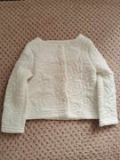 Śliczny biały żakiecik dla niemowlaka rozmiar 80