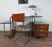 Biurko okleina orzech lakierowane polpolysk ICA 