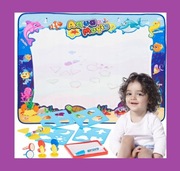 MATA WODNA DO MALOWANIA RYSOWANIA WODĄ DUŻA DLA DZIECI ZESTAW XXL PIECZĄTKI