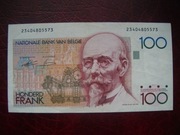 BANKNOT BELGIA 100 Frank 1982 r.