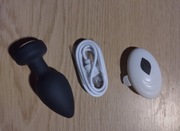 Wibrujący korek analny z pilotem 