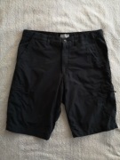 Czarne krótkie spodenki szorty bojówki M&S 86 34 ok. 40 - 42 jak nowe