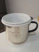 Melitta porcelanowy dripper do kawy dripp 103 6