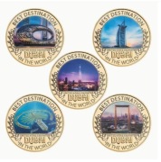 Kolekcjonerski zestaw numizmatów z najsłynniejszymi budowlami Dubaju 2