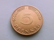 Niemcy RFN 5 fenigów 1950 G