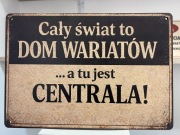 Tabliczki Retro - Cały świat to ..