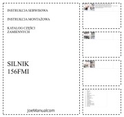156FMI Engine Service Manual Parts Catalog PL Katalog części serwisowa
