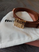 Modny Pasek Damski w brązowym kolorze 