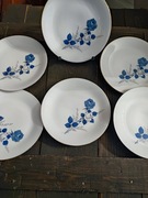 Talerze deserowe Kahla niebieska róża wiejskie