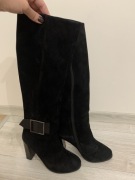 Kozaki zimowe ocieplane futrem naturalnym