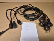 Kabel zasilający czarny, PE+N, 10/16A,250V, 2 m