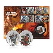 Dungeons & Dragons koperta ze znaczkami i metalową monetą LE nr 0143