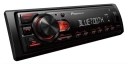 PIONEER MVH-230BT RADIO 1-DIN BT USB FLAC MP3 czerwony kolor AUX