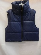 Kamizelka granatowa, krótka