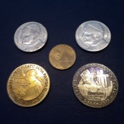 Polska 4 sztuki medale + moneta (Jan Paweł II)