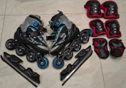 Rolki, łyżwy, wrotki 4w1 ochraniacze, kask