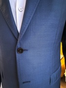 Garnitur wełniany BYTOM 188/100/88 niebieski ideał