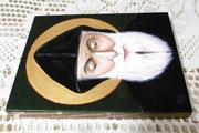 Ikona ręcz.pisana na desce- Św.O.Charbel Makhlouf