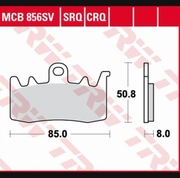 Klocki hamulcowe Aprilla BMW Ducati TRW MCB856SV