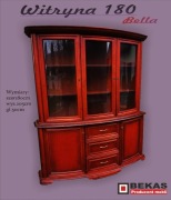 Stylowa Witryna 180 `Bella Gięte Fronty Producent BEKAS PROMOCJA 