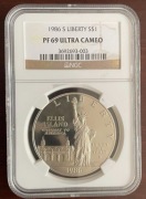 Jeden Dolar USA 1986 - slab