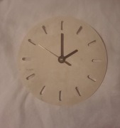 Zegar DIY handmade 32cm  jasny beż 