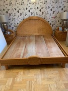 łóżko do sypialni rattanowe