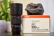 Obiektyw makro Canon EF 100 mm f/2.8L IS Macro - stan bdb!
