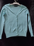 Zara błękitny sweter z guzikami roz S/M