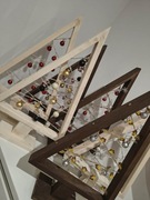 Choinka drewniana, ozdoba świąteczna 57 cm 