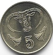 Cypr 5 cent 1998