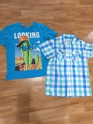 Koszula chłopięca i t-shirt na 152