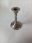 Stary cynowy świecznik lichtarz