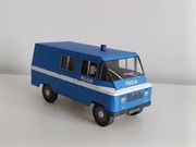 Policja radiowóz fiat 125p FSO Polonez model kartonowy milicja Mo resorak 