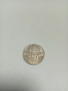 PRL 20 złotych wieżowiec i kłosy bez znaku mennicy 