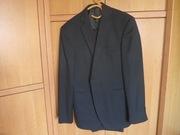 Garnitur męski SUNSET SUITS, czarny w prążki r. 176 cm