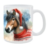 KUBEK Z KONIEM NA ŚWIĘTA, PREZENT, PERSONALIZOWANY, 24HWYS