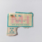 Kartka żywnościowa R-MI XI 1982