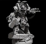 Horus Heresy - Iron Warrior - Champion w zbroi terminatora - Druk 3D