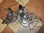 Kable do radia cała wiązka. Do samochodu