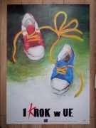 Oryginalny Plakat Polska w Unii Europejskiej, 1 KROK w UE, 2005